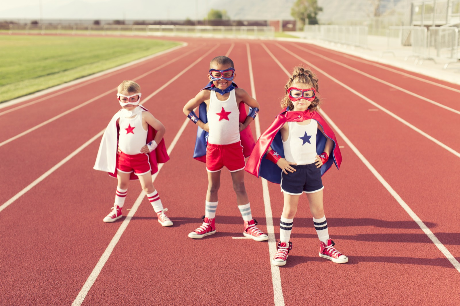 Kids in superhero capes ready to take on the day — just like your fundraiser sales team